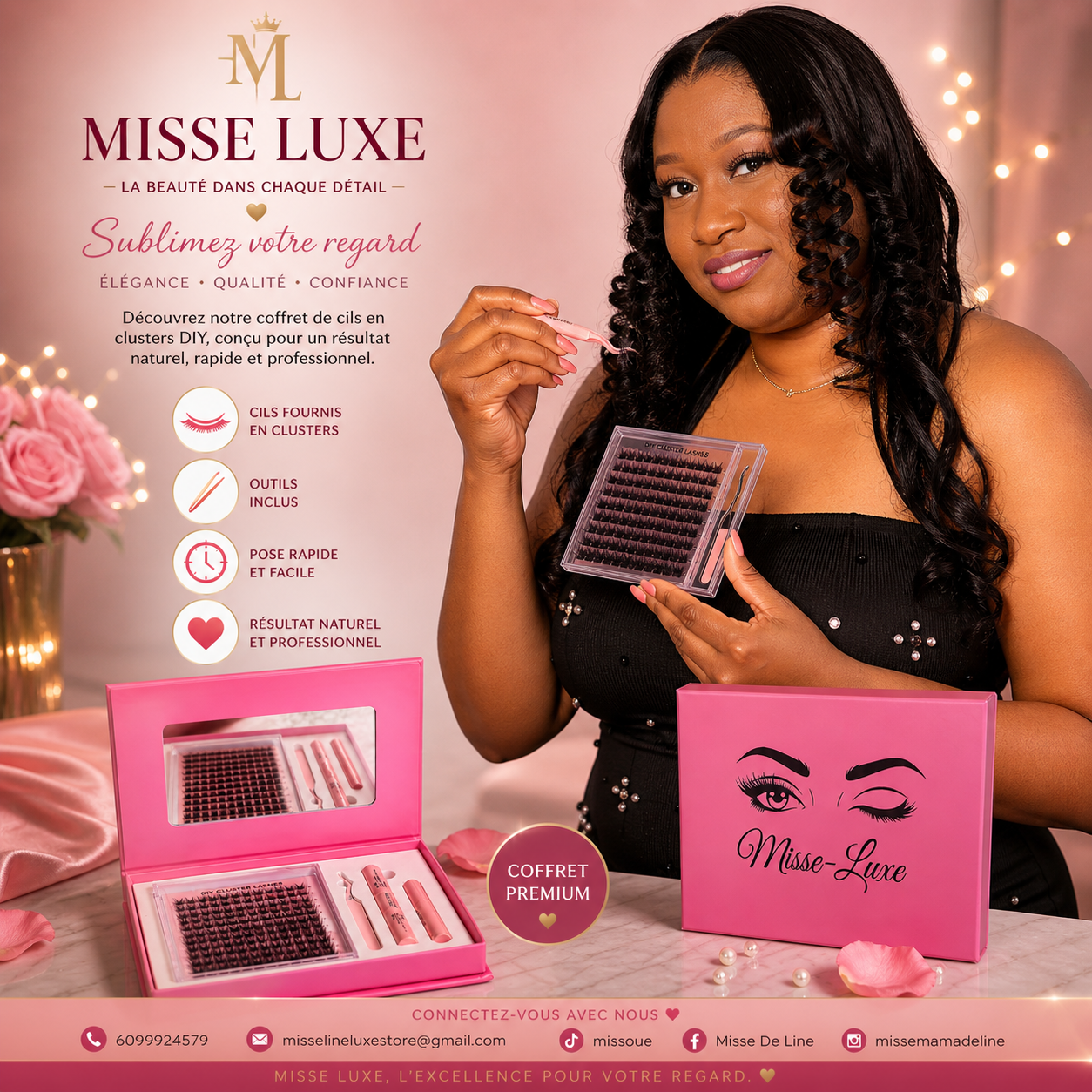Misse-Luxe Lash Kit | Pink Beauty Collection